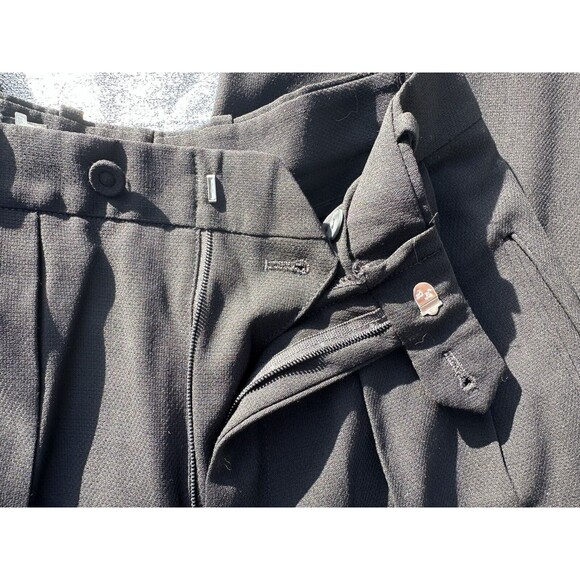 Vintage Nordstrom Bill Blass Womens Black Wool Sz 2  Pants Slacks - Picture 7 of 7